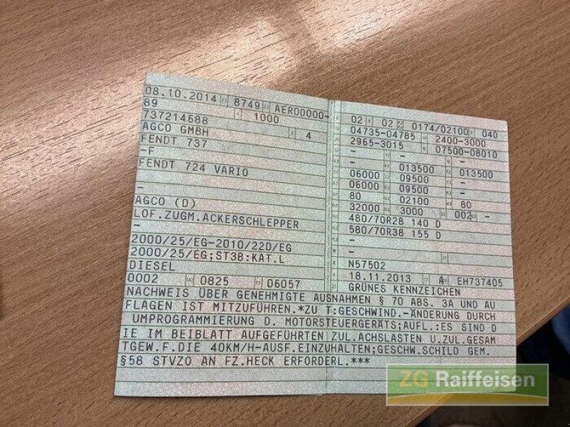 Traktor typu Fendt 724 SCR Profi Plus, Gebrauchtmaschine w Appenweier (Zdjęcie 12)