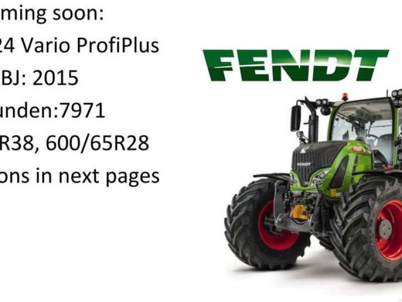 Traktor tipa Fendt 724 Vario ProfiPlus, Gebrauchtmaschine u Bant (Slika 1)