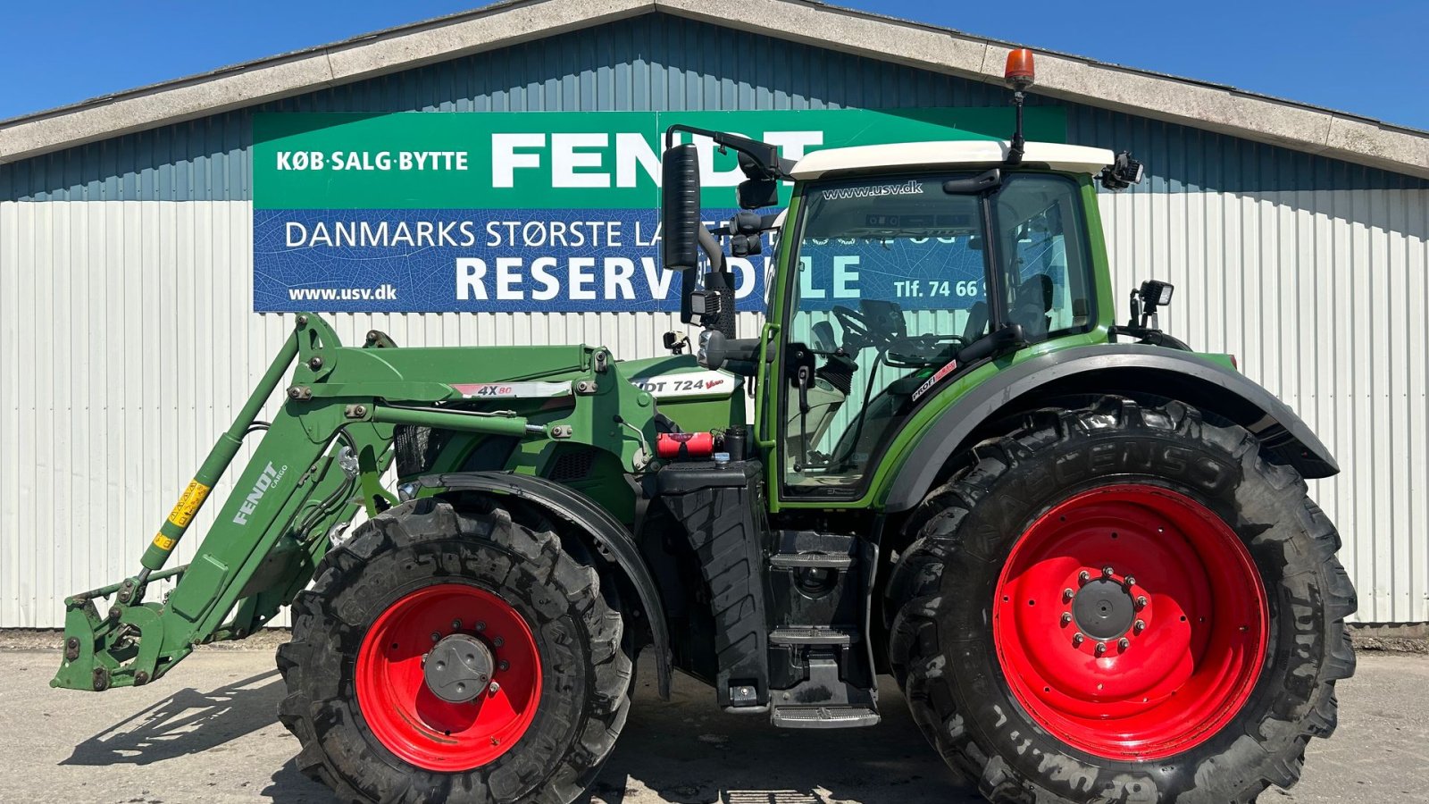 Traktor del tipo Fendt 724 Vario S4 Profi Plus Med Fendt Frontlæsser, Gebrauchtmaschine In Rødekro (Immagine 1)