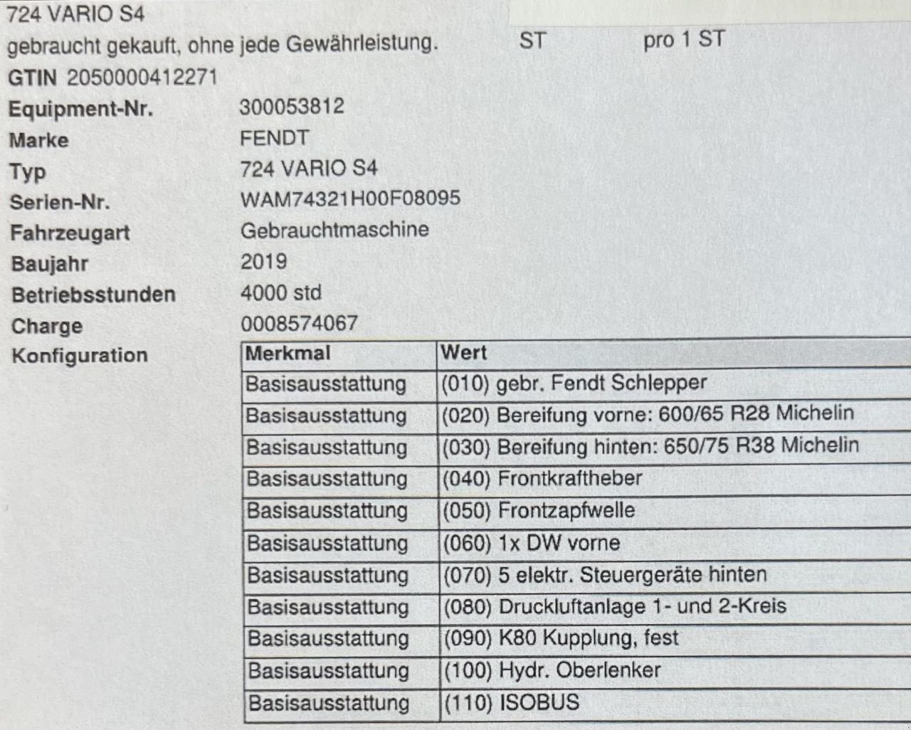 Traktor des Typs Fendt 724, Gebrauchtmaschine in Geffen (Bild 3)