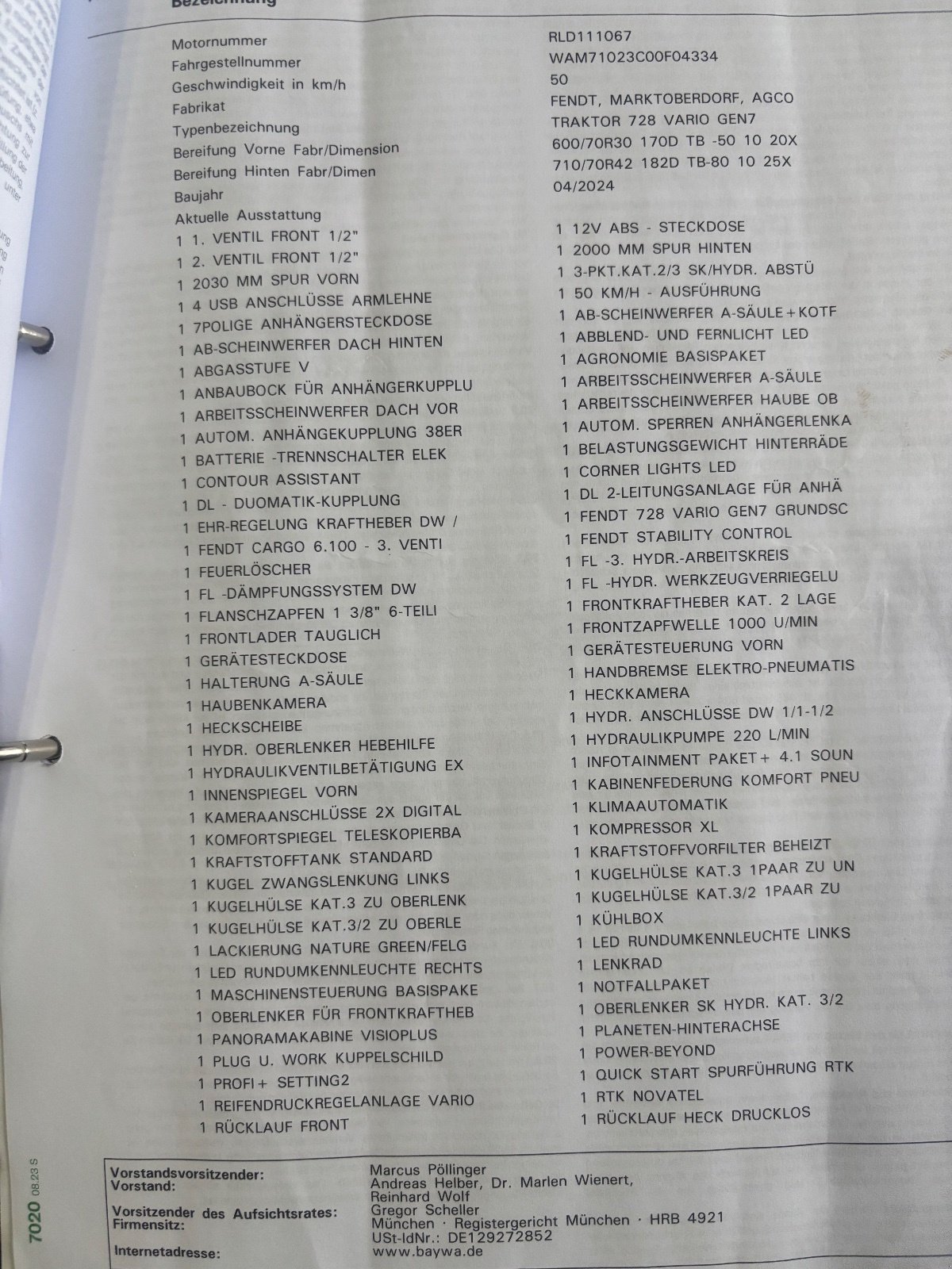 Traktor typu Fendt 728 Vario ProfiPlus, Gebrauchtmaschine v Schnürpflingen (Obrázek 5)