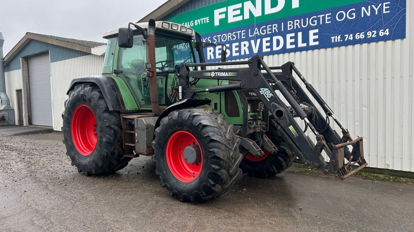 Traktor van het type Fendt 818 Vario TMS Med Trima 485 Frontlæsser, Gebrauchtmaschine in Rødekro (Foto 5)
