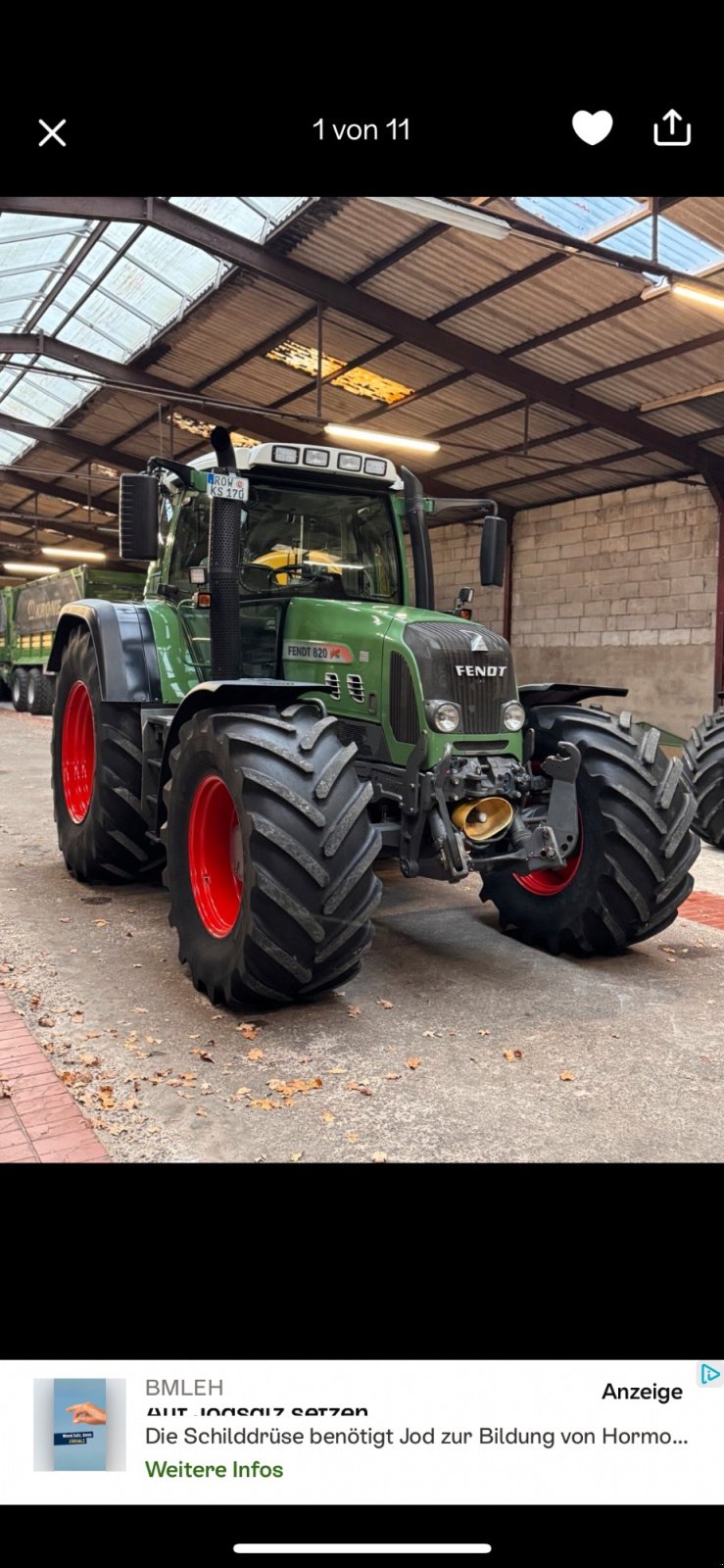 Traktor типа Fendt 820 Vario, Gebrauchtmaschine в Horstedt (Фотография 1)