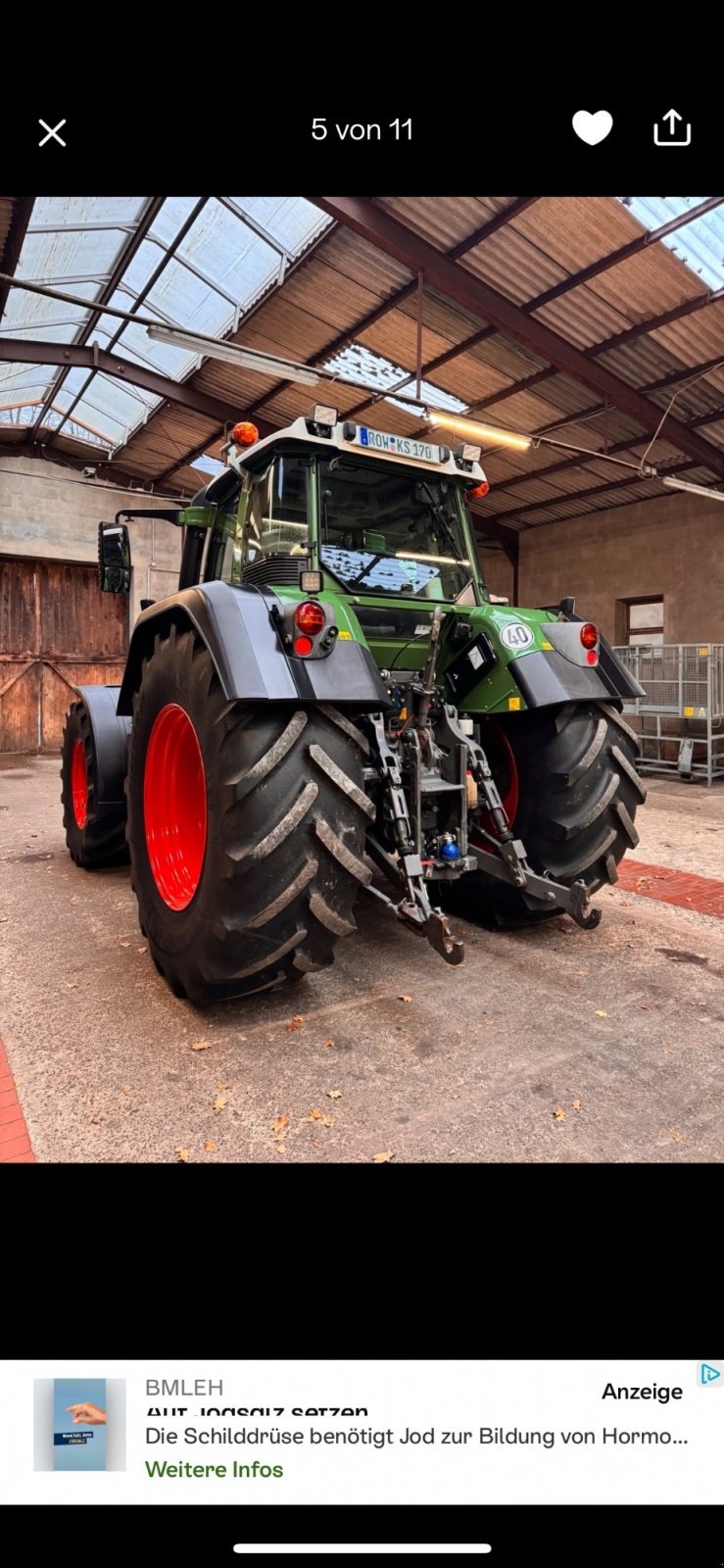 Traktor типа Fendt 820 Vario, Gebrauchtmaschine в Horstedt (Фотография 5)