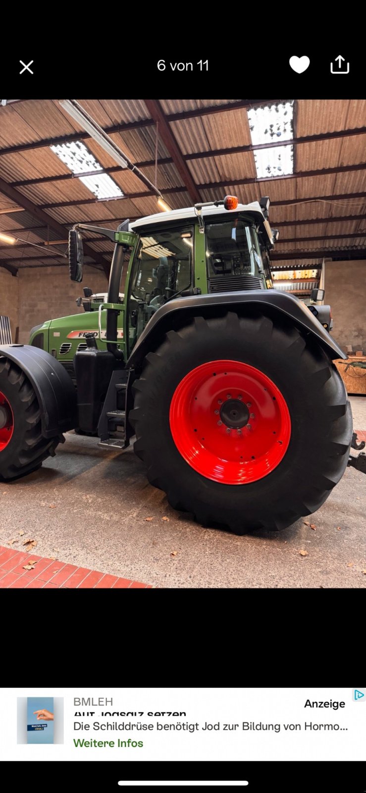 Traktor типа Fendt 820 Vario, Gebrauchtmaschine в Horstedt (Фотография 7)