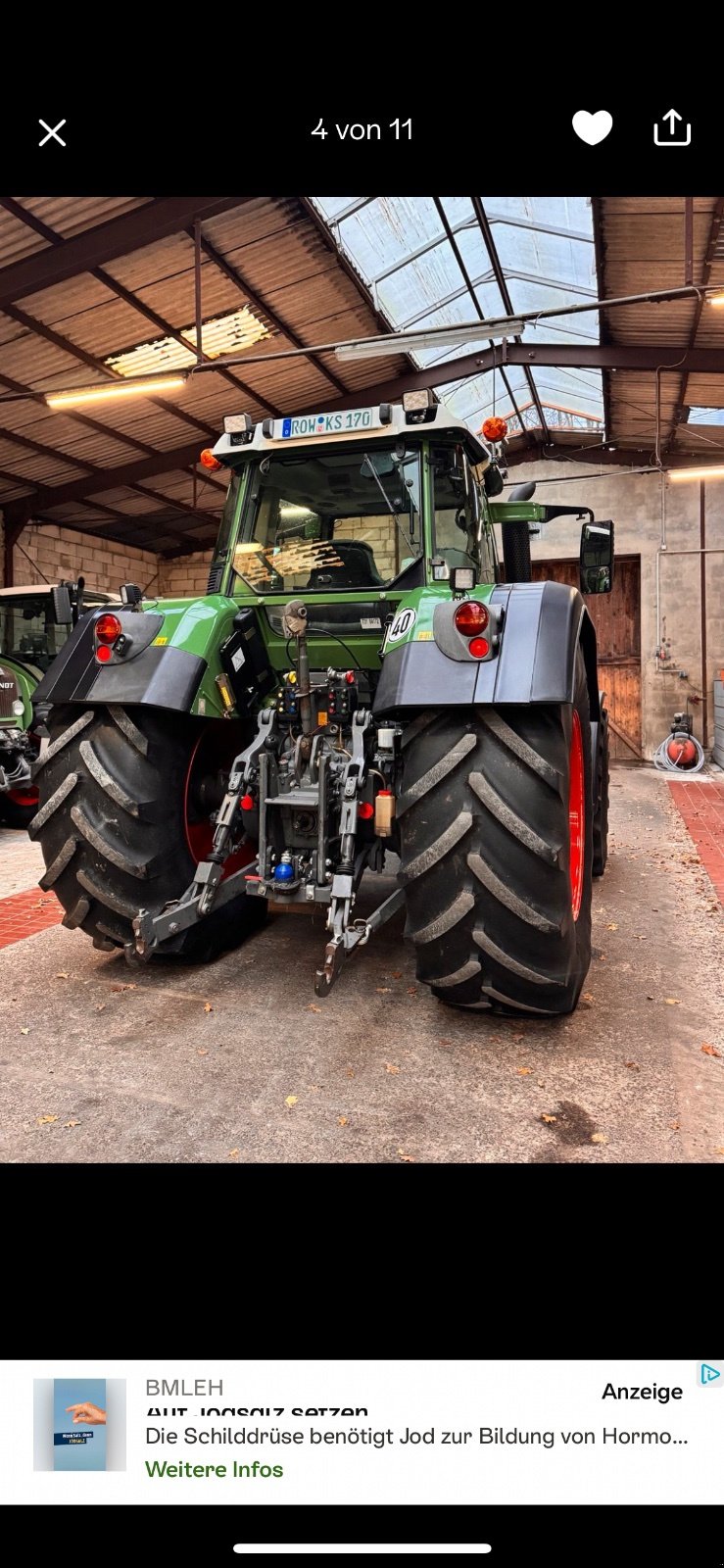 Traktor типа Fendt 820 Vario, Gebrauchtmaschine в Horstedt (Фотография 2)