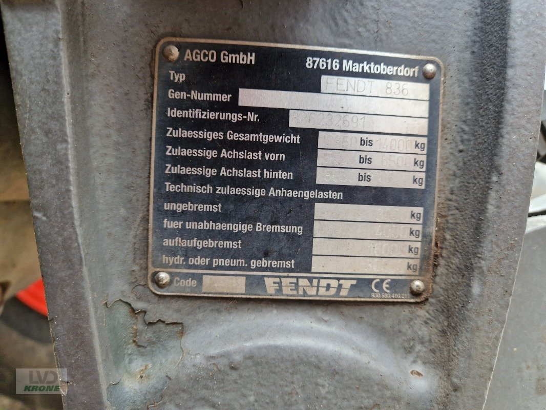 Traktor du type Fendt 828 Profi Plus, Gebrauchtmaschine en Spelle (Photo 12)