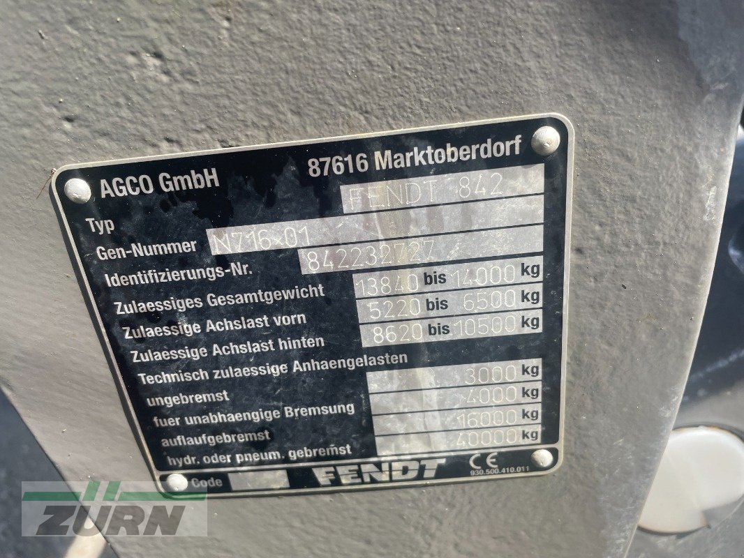Traktor typu Fendt 828 VARIO S4 PROFI PLUS, Gebrauchtmaschine v Schöntal-Westernhausen (Obrázek 14)