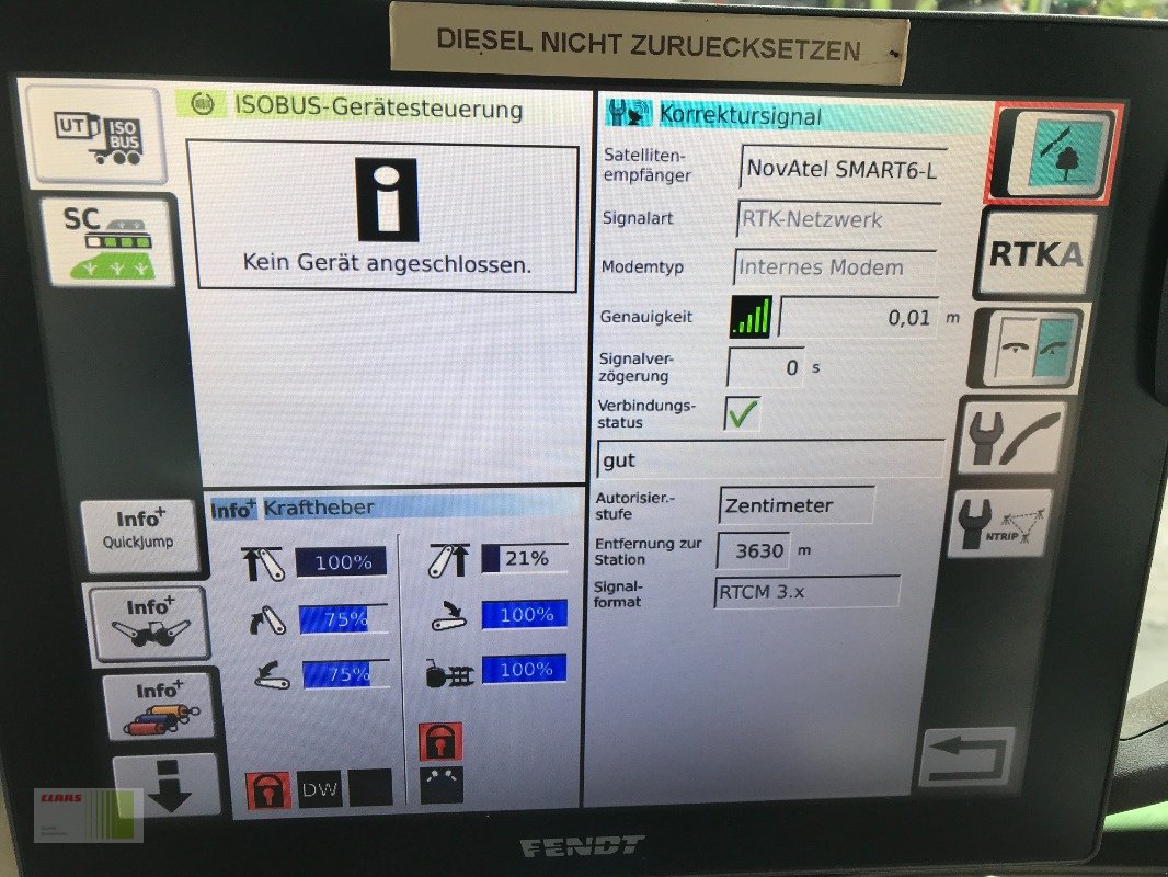 Traktor typu Fendt 828 Vario S4 Profi Plus, Gebrauchtmaschine v Bordesholm (Obrázek 16)