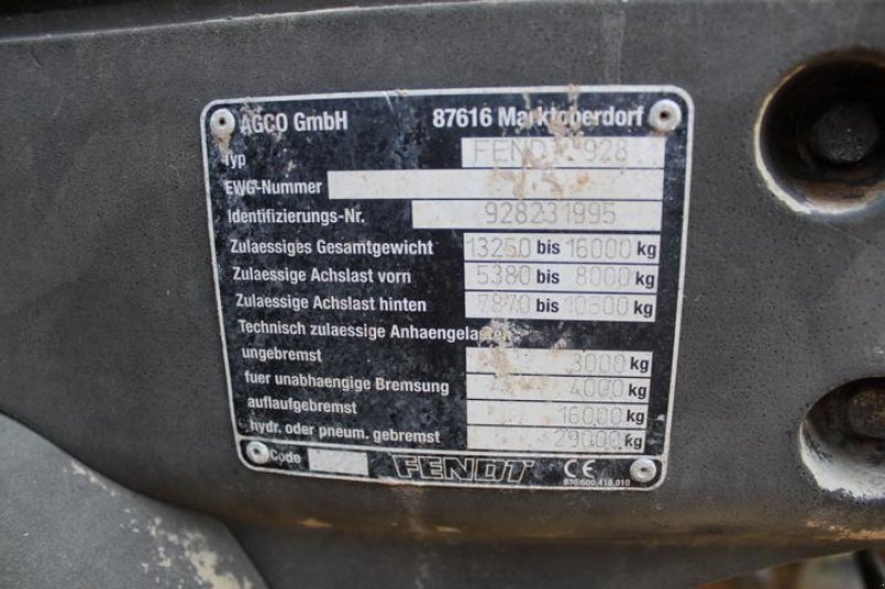 Traktor typu Fendt 930 Vario - Nr.: 995, Gebrauchtmaschine v Regensburg (Obrázek 11)