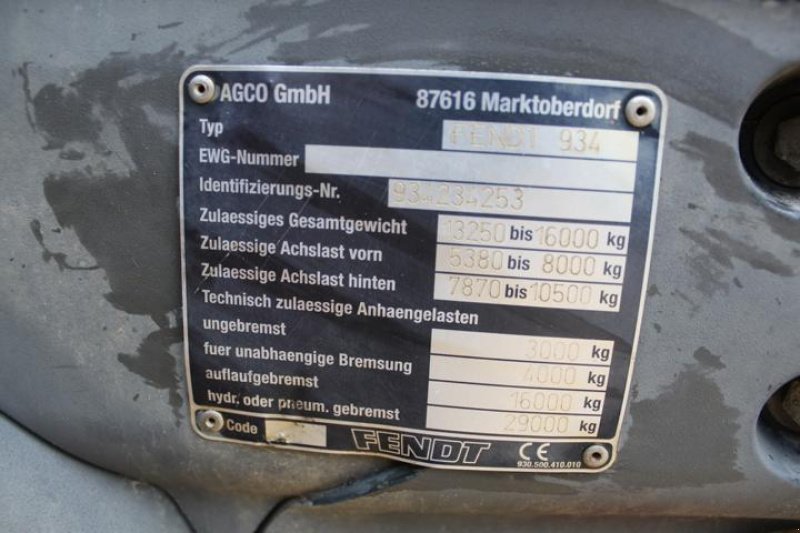 Traktor του τύπου Fendt 936 Vario - Nr.: 253, Gebrauchtmaschine σε Regensburg (Φωτογραφία 10)