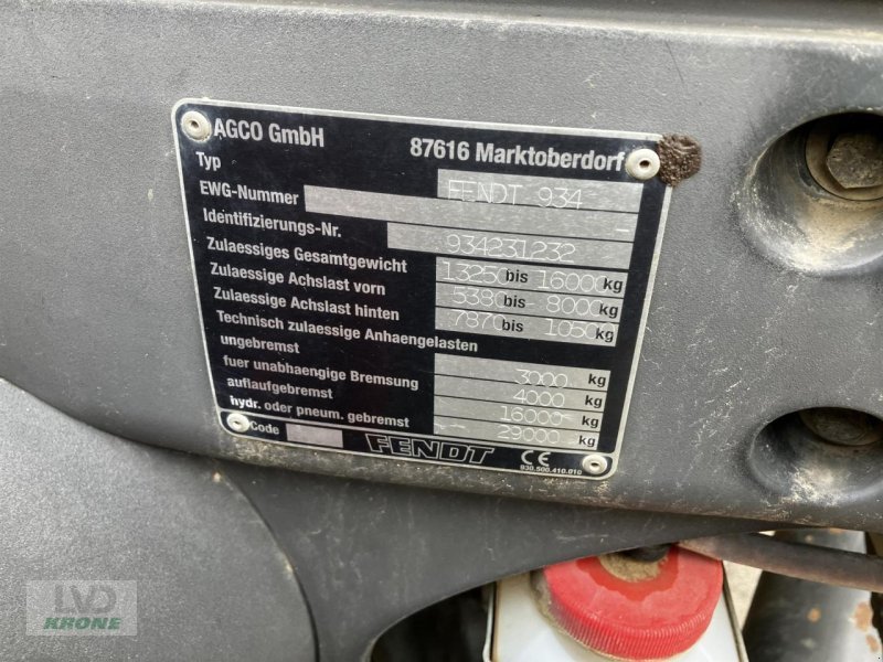 Traktor typu Fendt 936 Vario, Gebrauchtmaschine v Spelle (Obrázek 12)