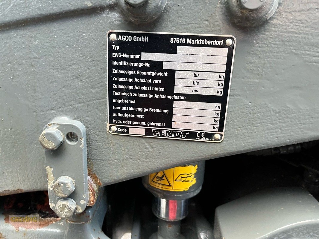 Traktor van het type Fendt Farmer 412 Vario, Gebrauchtmaschine in Ahaus (Foto 15)