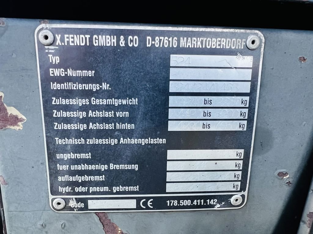 Traktor des Typs Fendt Xylon 524 3 wieler / zaaicombinatie, Gebrauchtmaschine in Coevorden (Bild 11)