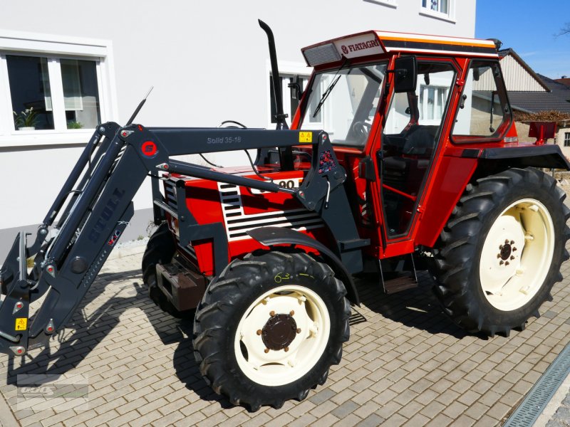 Traktor des Typs Fiat 60-90DT Allr. mit fabrikneuen Stoll Ind-Lader. + 1 Jahr Gewährleistung!!, Gebrauchtmaschine in Langenzenn (Bild 1)