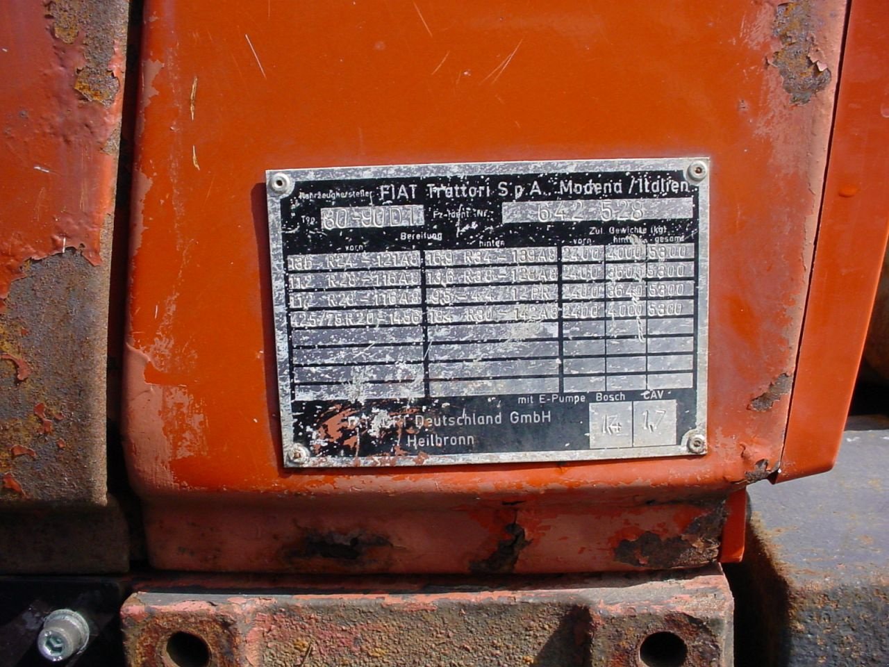 Traktor des Typs Fiat 80-90, Gebrauchtmaschine in Wieringerwerf (Bild 4)