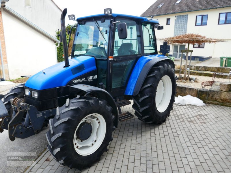 Traktor типа Ford 6635 Allrad. Mit Klima, Druckluft und Fronthydraulik. Echt guter Zustand!, Gebrauchtmaschine в Langenzenn