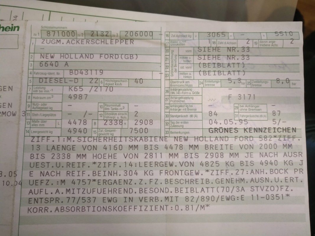 Traktor del tipo Ford 6640, Gebrauchtmaschine In Liebenwalde (Immagine 2)