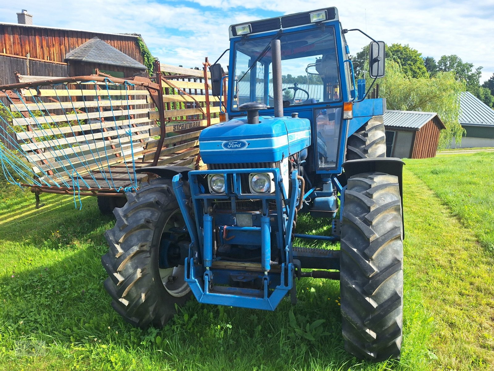 Traktor tipa Ford 7610 A  komplett mit Holzrückewagen, Ladekran und Holzzange. (Verkauf nur an Gewerbe/ Handel oder Export)!, Gebrauchtmaschine u Tschirn (Slika 5)