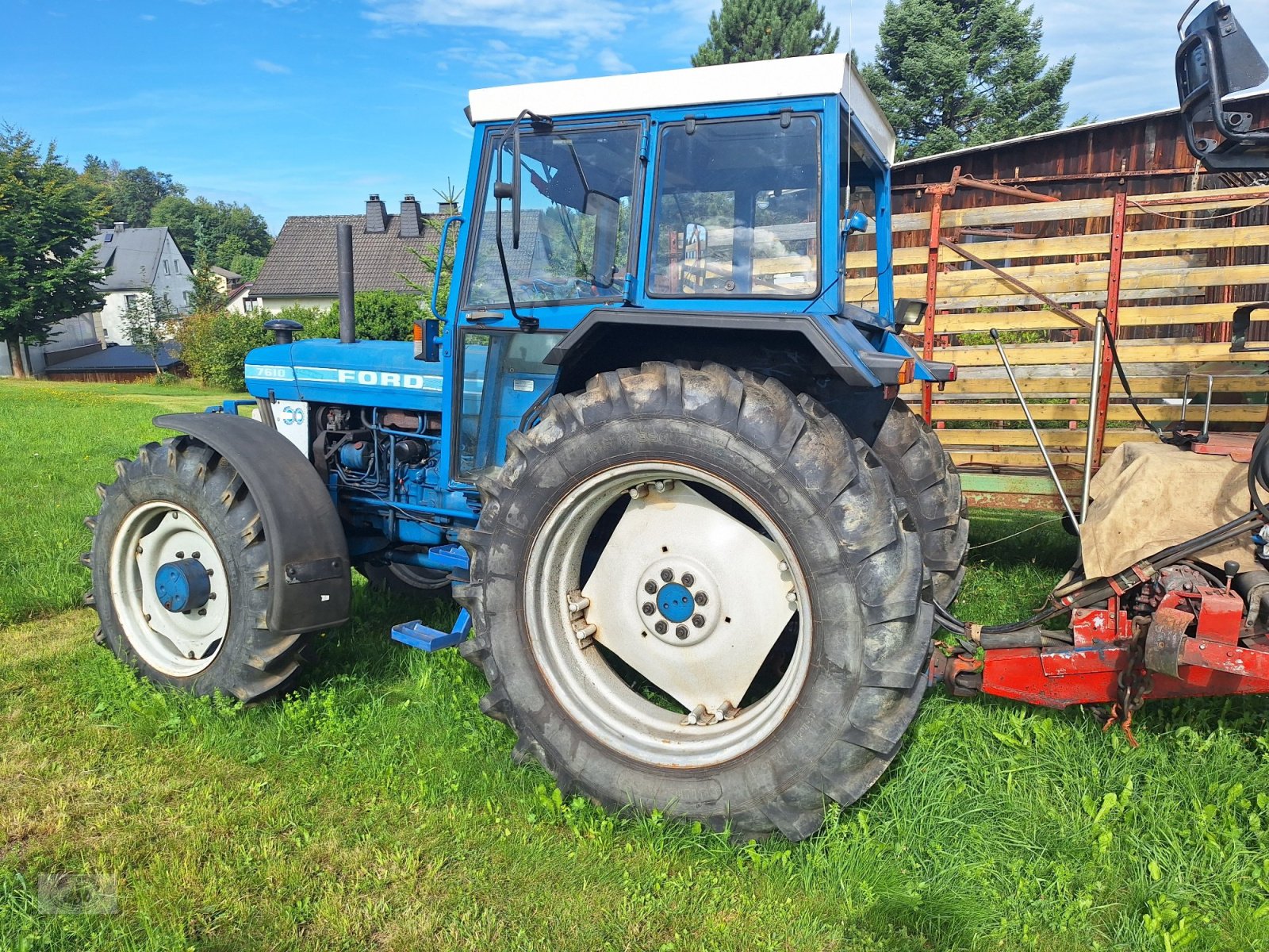 Traktor tipa Ford 7610 A  komplett mit Holzrückewagen, Ladekran und Holzzange. (Verkauf nur an Gewerbe/ Handel oder Export)!, Gebrauchtmaschine u Tschirn (Slika 8)