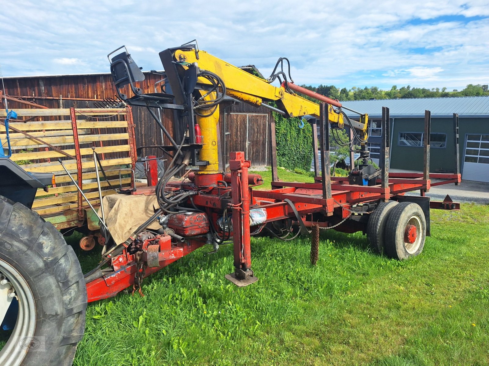 Traktor tipa Ford 7610 A  komplett mit Holzrückewagen, Ladekran und Holzzange. (Verkauf nur an Gewerbe/ Handel oder Export)!, Gebrauchtmaschine u Tschirn (Slika 14)