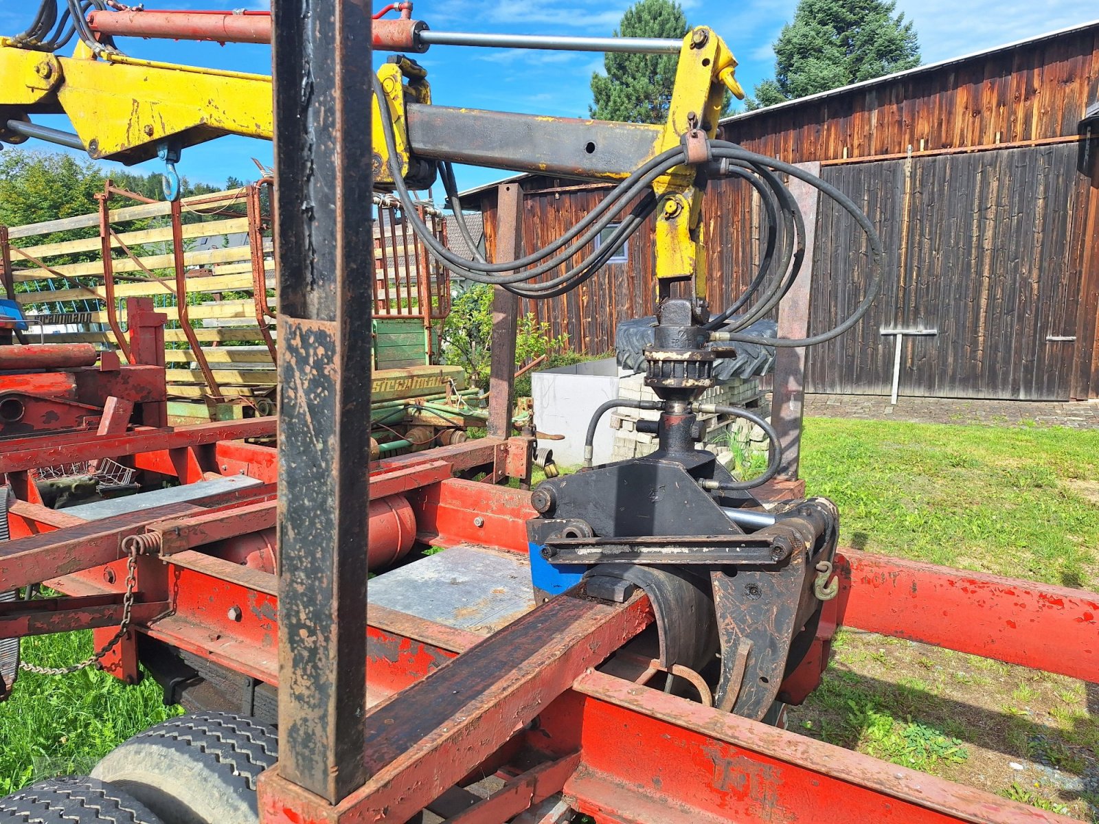 Traktor tipa Ford 7610 A  komplett mit Holzrückewagen, Ladekran und Holzzange. (Verkauf nur an Gewerbe/ Handel oder Export)!, Gebrauchtmaschine u Tschirn (Slika 15)
