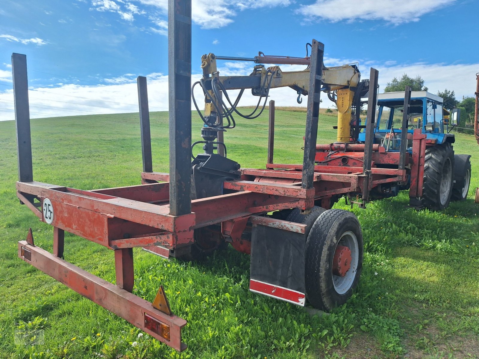 Traktor tipa Ford 7610 A  komplett mit Holzrückewagen, Ladekran und Holzzange. (Verkauf nur an Gewerbe/ Handel oder Export)!, Gebrauchtmaschine u Tschirn (Slika 17)