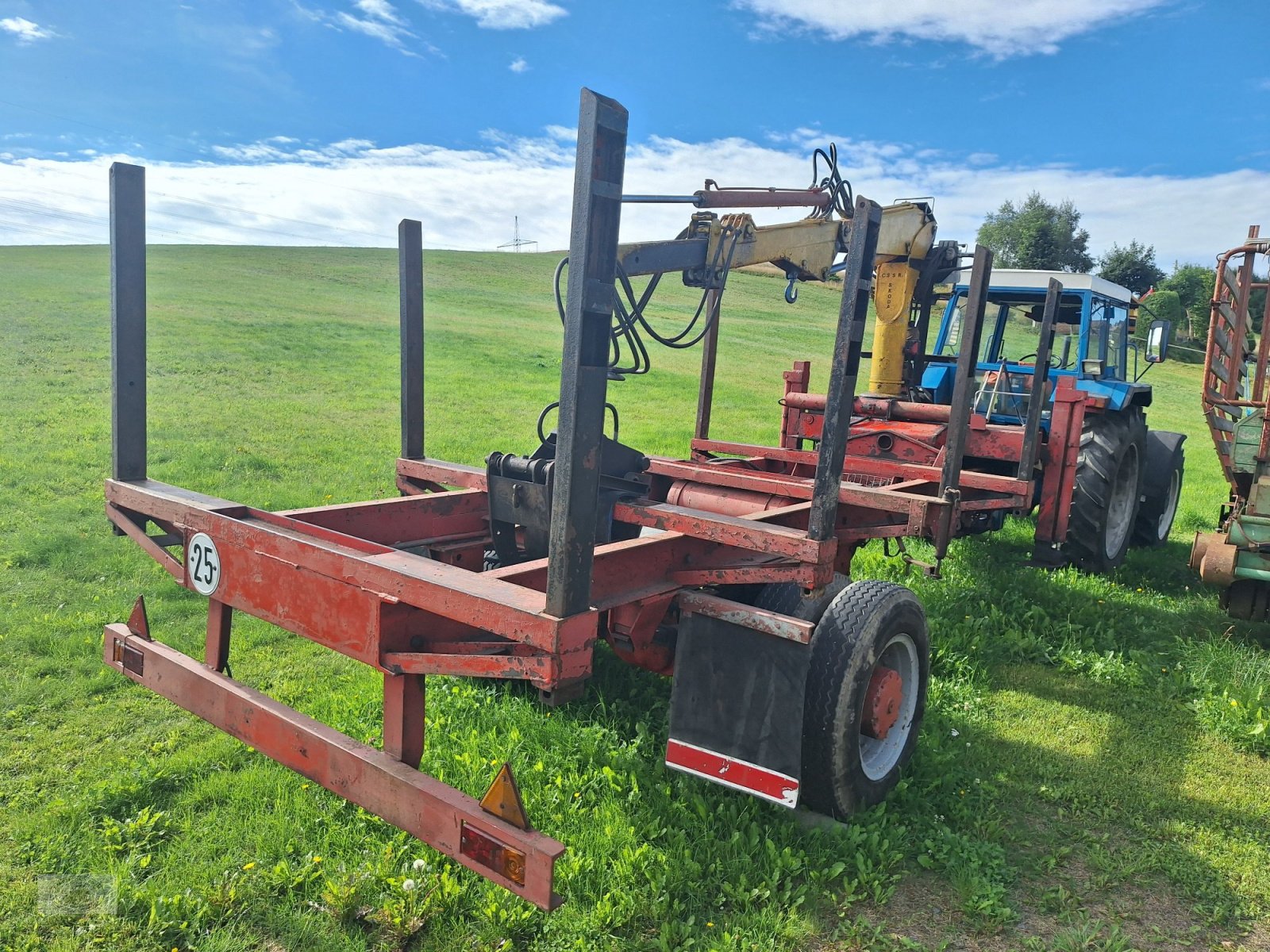 Traktor tipa Ford 7610 A  komplett mit Holzrückewagen, Ladekran und Holzzange. (Verkauf nur an Gewerbe/ Handel oder Export)!, Gebrauchtmaschine u Tschirn (Slika 18)