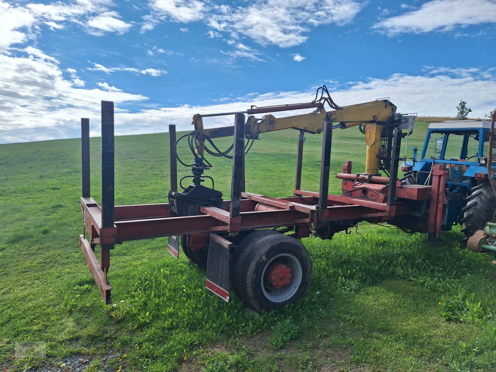 Traktor tipa Ford 7610 A  komplett mit Holzrückewagen, Ladekran und Holzzange. (Verkauf nur an Gewerbe/ Handel oder Export)!, Gebrauchtmaschine u Tschirn (Slika 19)