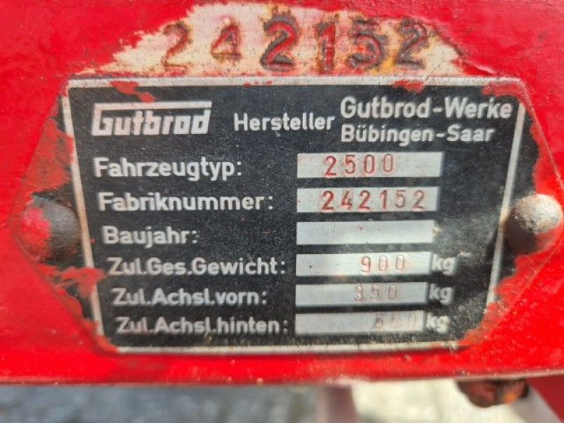 Traktor za tip Gutbrod 2500, Gebrauchtmaschine u Hollandscheveld (Slika 8)