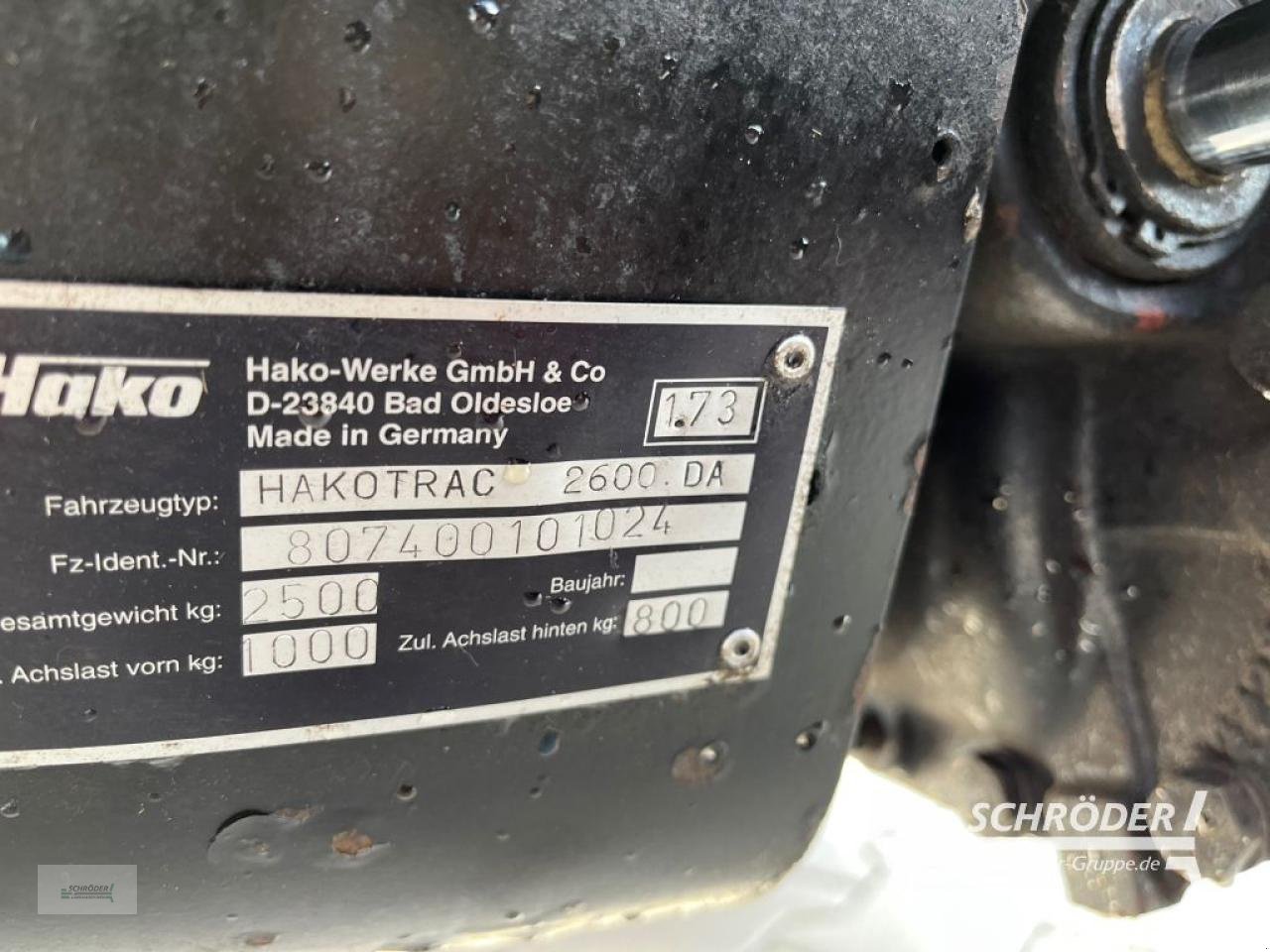 Traktor typu Hako 2800 DA, Gebrauchtmaschine v Scharrel (Obrázek 16)