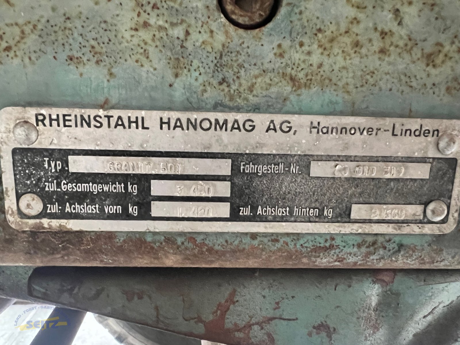 Traktor типа Hanomag Granit 500, Gebrauchtmaschine в Lindenfels-Glattbach (Фотография 12)