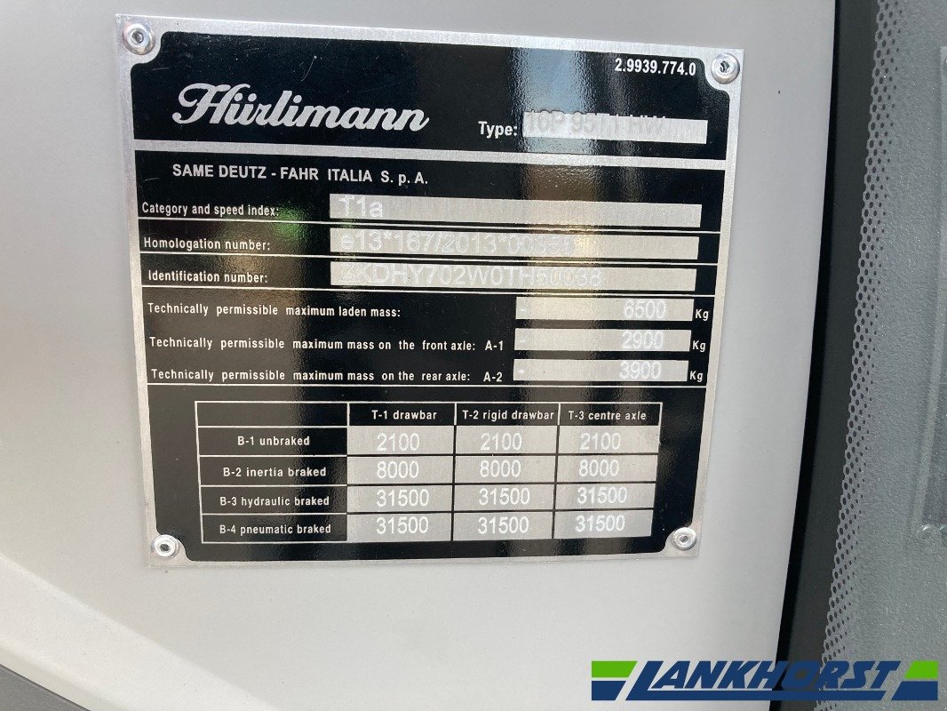 Traktor typu Hürlimann XB 95 GS, Neumaschine w Emsbüren (Zdjęcie 19)