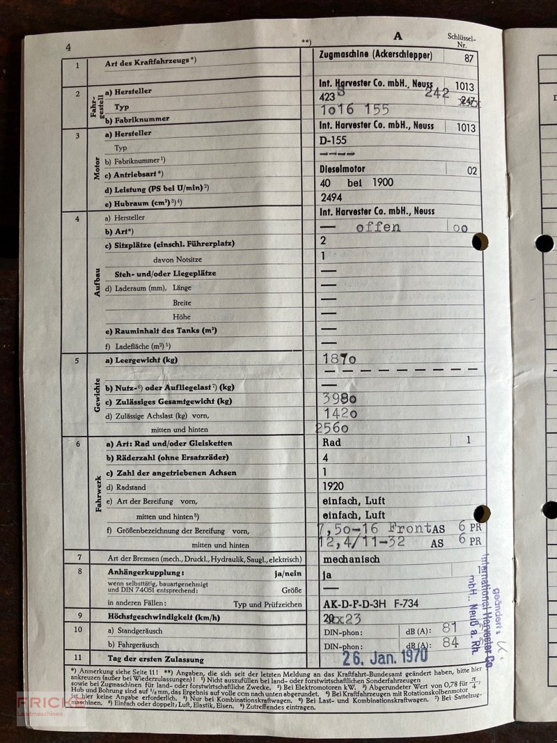 Traktor of the type IHC 423, Gebrauchtmaschine in Bockel - Gyhum (Picture 3)