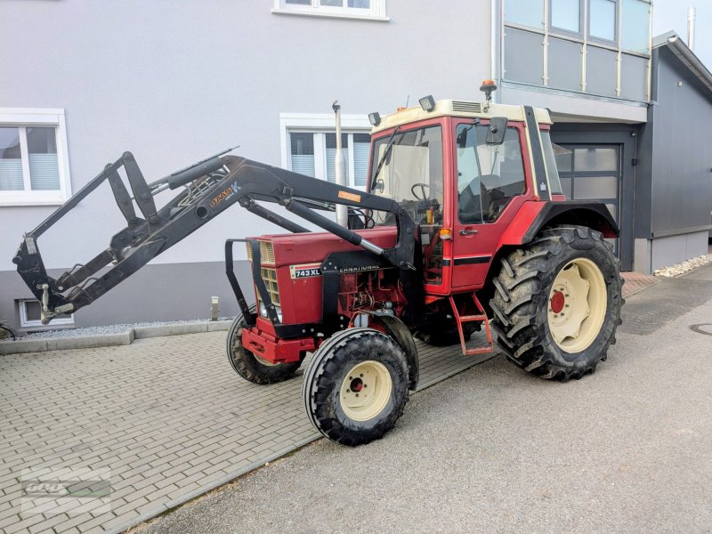Traktor typu IHC 743 XL Hinterrad im super Zustand! Mit Frontlader H.G., Gebrauchtmaschine w Langenzenn