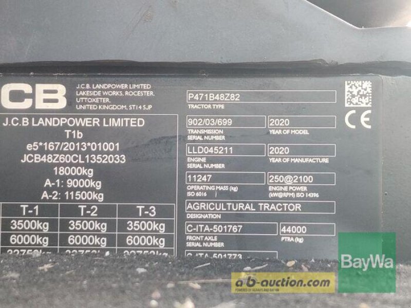 Traktor des Typs JCB 8330   1, Gebrauchtmaschine in Obertraubling (Bild 3)