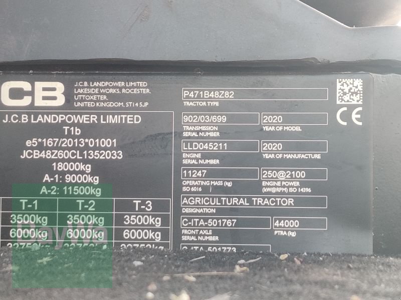 Traktor des Typs JCB 8330   1, Gebrauchtmaschine in Obertraubling (Bild 23)