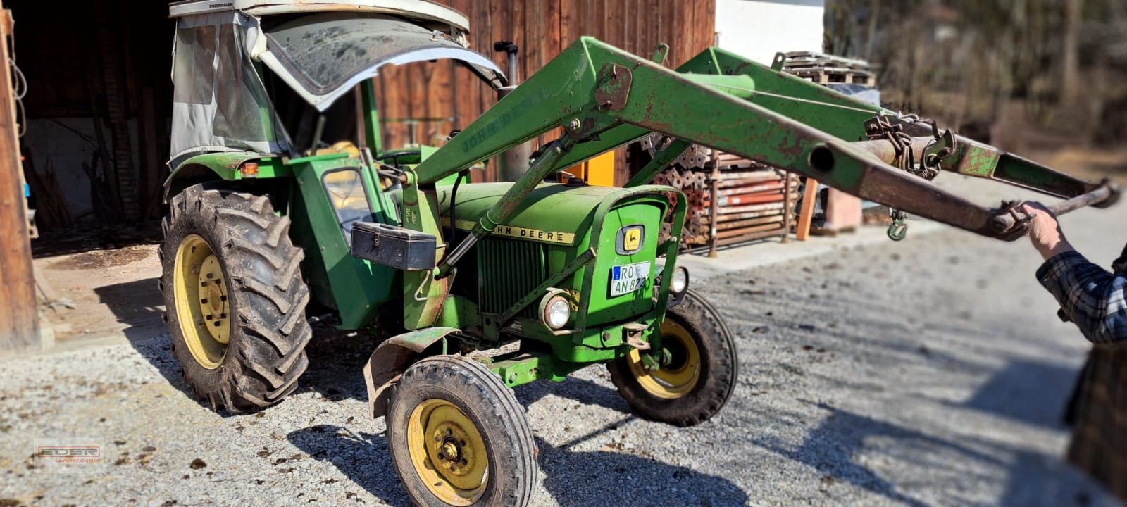 Traktor Türe ait John Deere 1020 S, Gebrauchtmaschine içinde Tuntenhausen (resim 1)