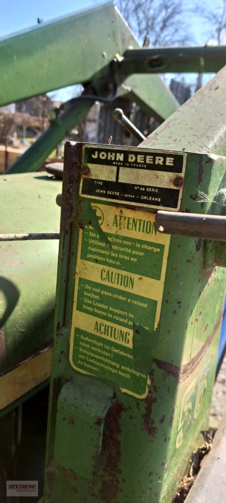 Traktor Türe ait John Deere 1020 S, Gebrauchtmaschine içinde Tuntenhausen (resim 10)