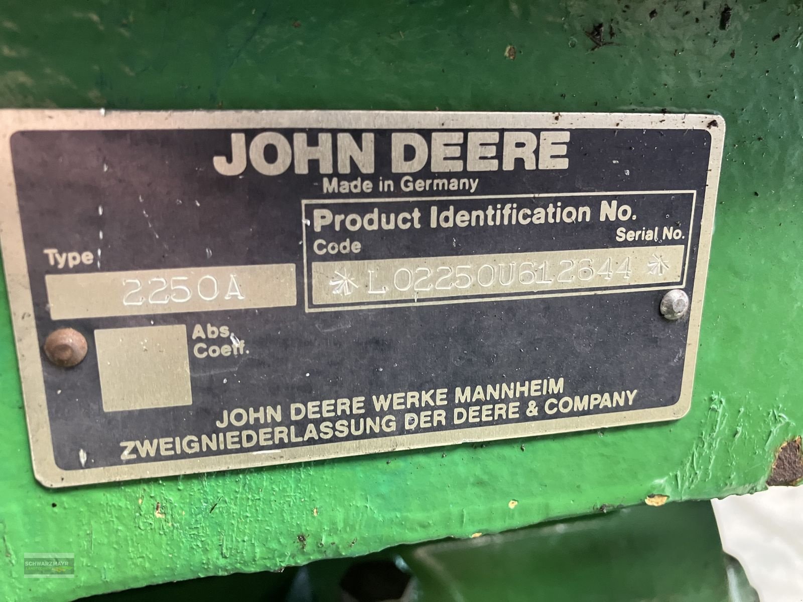 Traktor des Typs John Deere 2250 A Standard, Gebrauchtmaschine in Gampern (Bild 19)