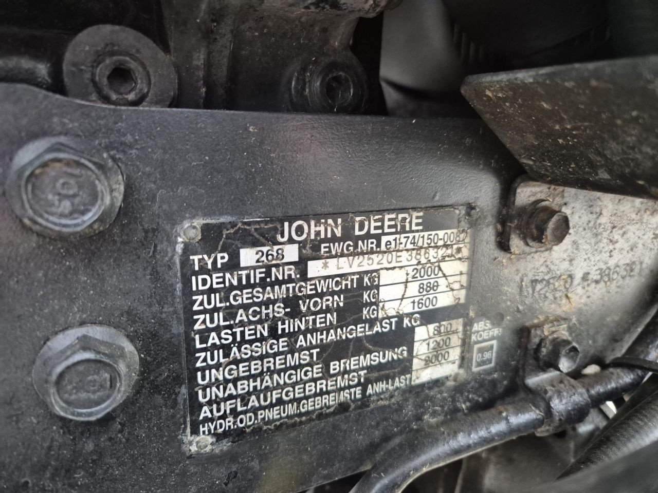 Traktor of the type John Deere 2520, Gebrauchtmaschine in Lunteren (Picture 9)