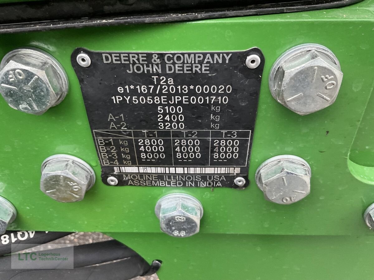 Traktor του τύπου John Deere 5058E, Gebrauchtmaschine σε Kalsdorf (Φωτογραφία 23)