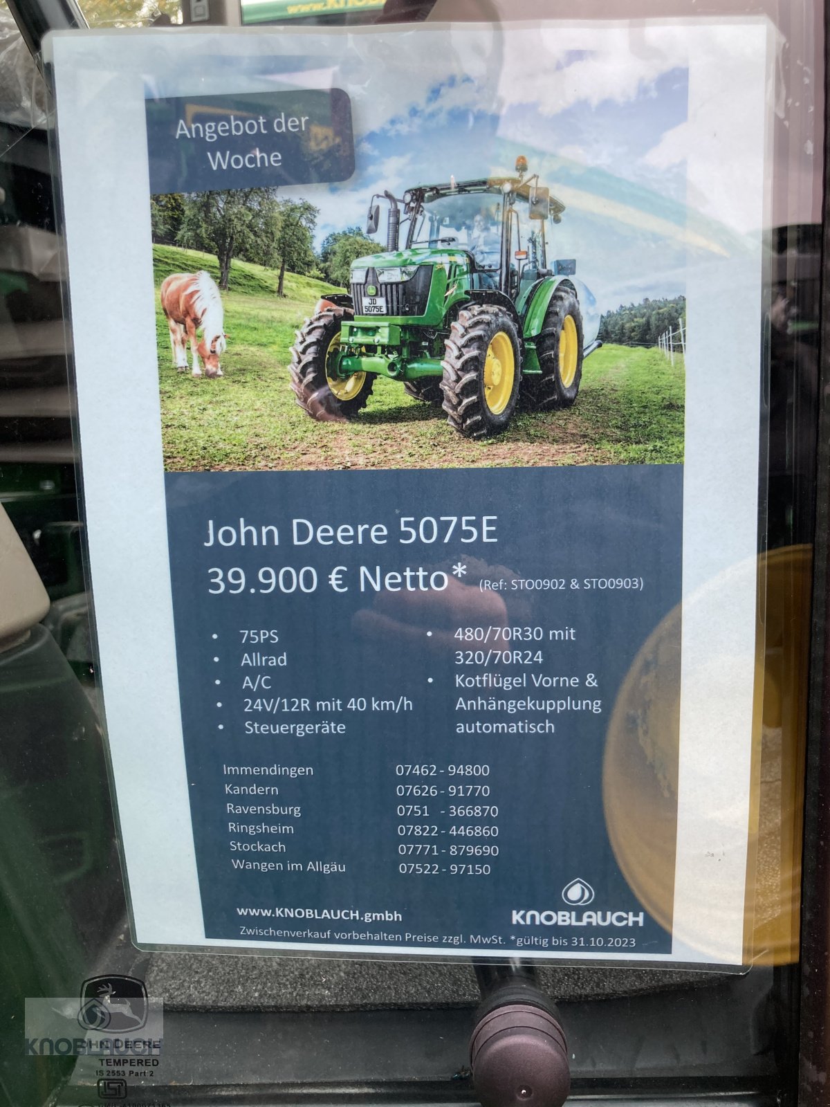 Traktor tipa John Deere 5075E, Neumaschine u Ravensburg (Slika 6)