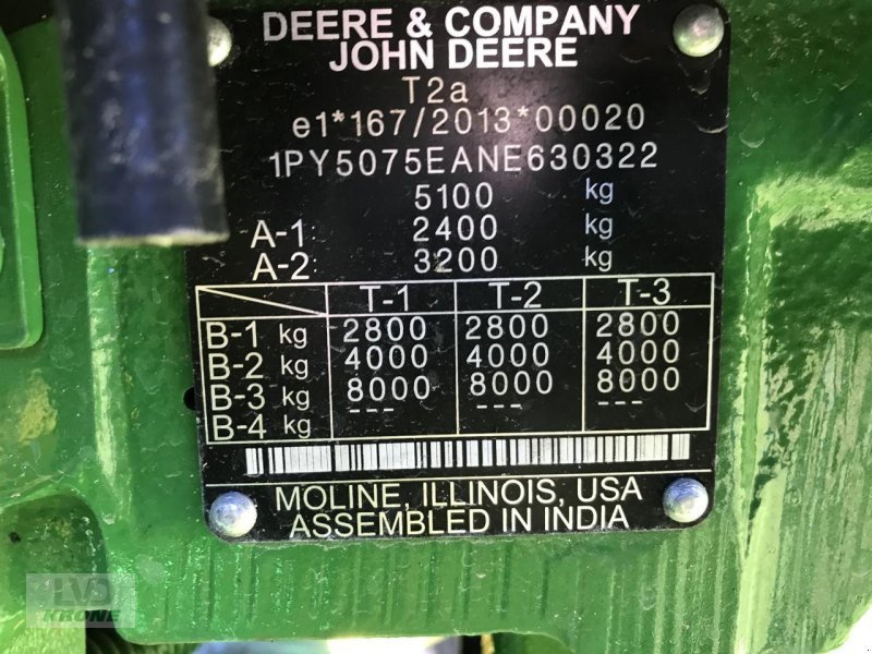 Traktor tipa John Deere 5075E, Gebrauchtmaschine u Spelle (Slika 11)