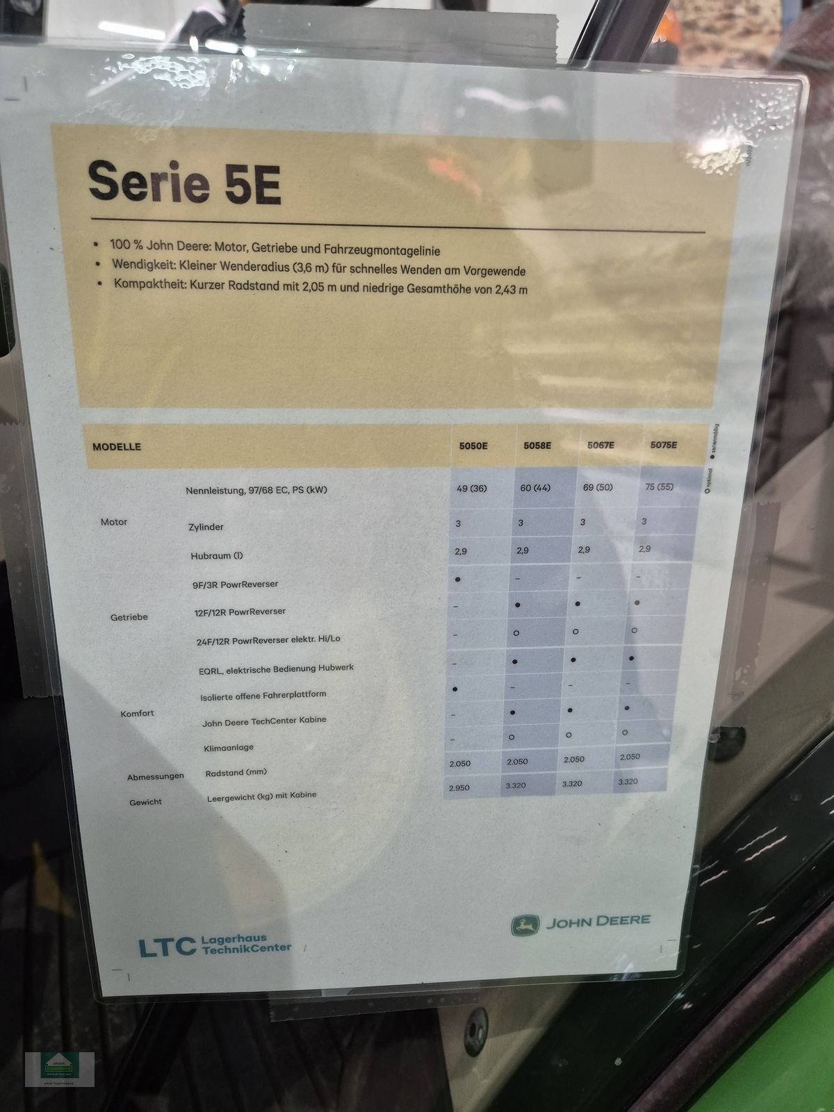 Traktor of the type John Deere 5075E, Neumaschine in Klagenfurt (Picture 7)