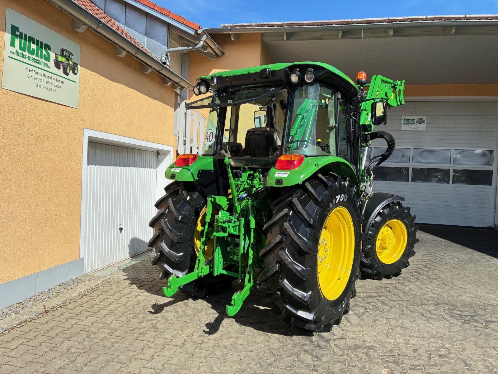Traktor tipa John Deere 5080R PowrQuad Plus mit Industriefrontlader, Gebrauchtmaschine u Laaber (Slika 3)