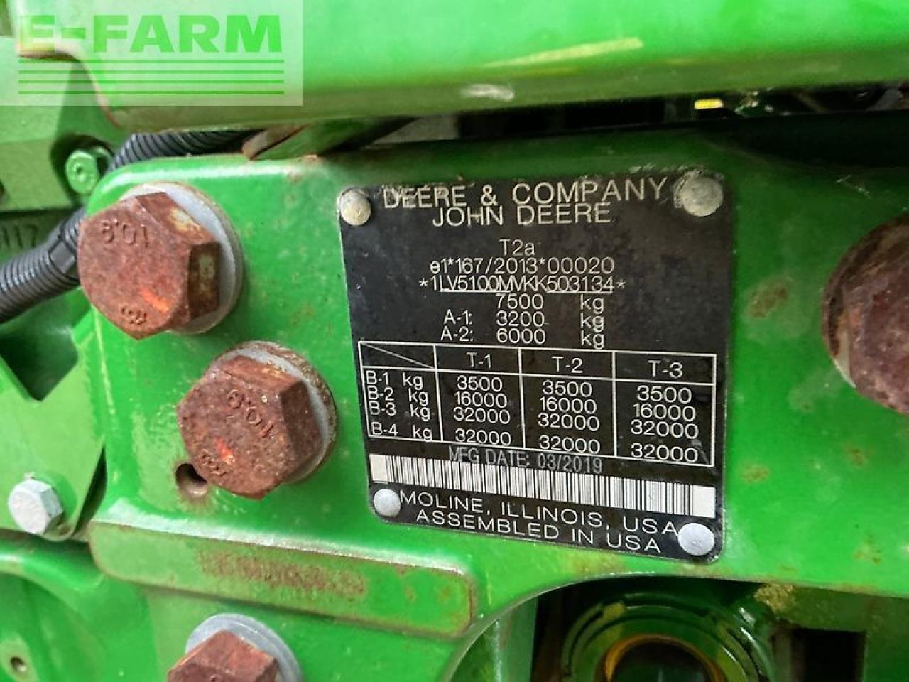Traktor of the type John Deere 5100m tractor (st25722), Gebrauchtmaschine in SHAFTESBURY (Picture 15)