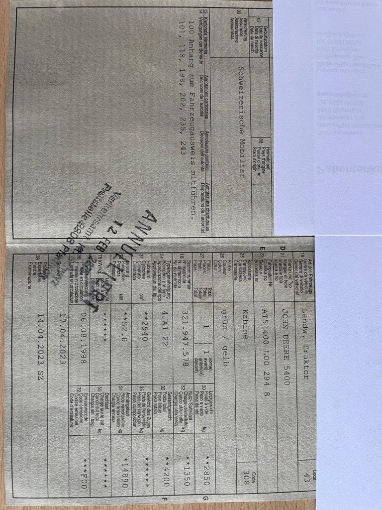 Traktor of the type John Deere 5400, Gebrauchtmaschine in Egg (Picture 10)