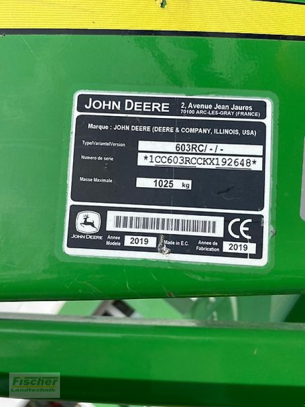 Traktor typu John Deere 6095MC + 603R, Gebrauchtmaschine v Kroppach (Obrázek 21)
