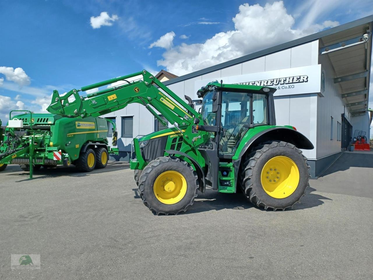 Traktor del tipo John Deere 6100M, Neumaschine en Triebes (Imagen 2)